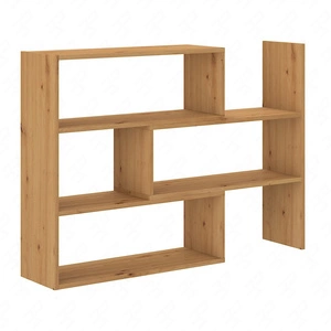 Regał niski Carl dąb artisan idealny regał do biura gabinetu lub pokoju nastolatka z możliwością rozsunięcia