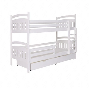 Łóżko piętrowe Otylia 2 osobowe 90x200 cm głębokie szuflady wysuwane na kółkach zajmuje przestrzeń łóżka pojedynczego