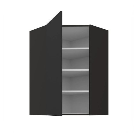 Szafka kuchenna narożna wisząca Alatri Bl 60x60 GN-90 1F odporna na uszkodzenia wykończenie frontów w technologii anti fingerprint