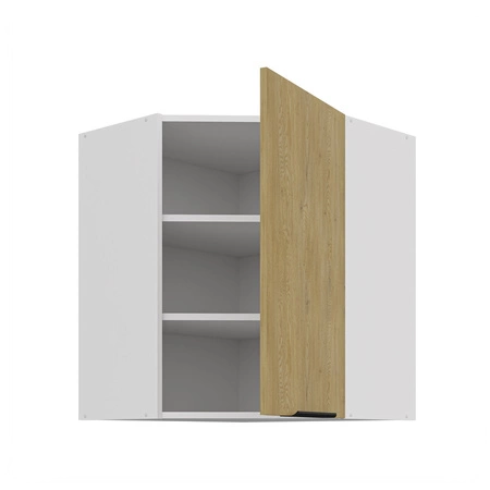 Szafka kuchenna narożna wisząca Cremona 60x60 GN-72 1F metalowy uchwyt krawędziowy szafka odporna na działanie wilgoci i uszkodzenia