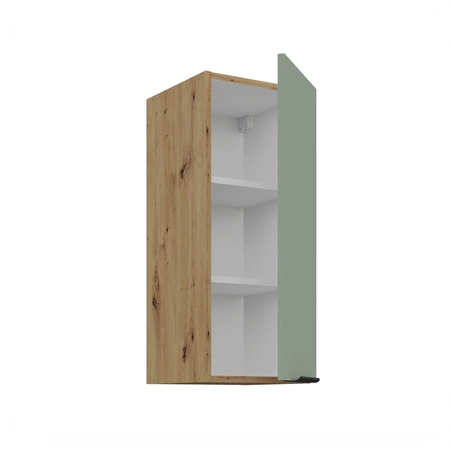 Zestaw mebli kuchennych Treviso Ar 255 cm stylowe szafki kuchenne z frontami wykonanymi w technologii anti fingerprint metalowe uchwyty