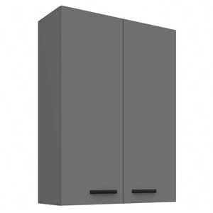 Szafka kuchenna wisząca Verdi 80 G-108 2F szafka odporna na działanie wilgoci i uszkodzenia czarny metalowy uchwyt