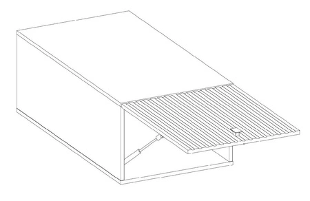 Zestaw mebli kuchennych narożny Antri / Verdi 330x210 cm szafki kuchenne z ozdobnymi lamelami nadają kuchni szczególnego charakteru