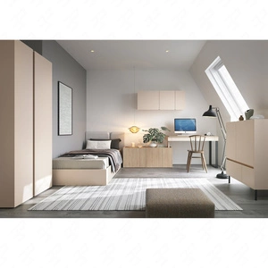 Zestaw mebli Paguro beż piaskowy / dąb olejowany idealna propozycja do pokoju młodzieżowego w modnym stylu