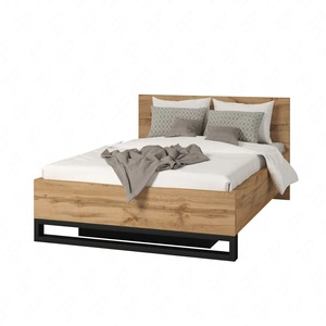 Łóżko Halle S 140x200 z pojemnikiem na pościel dąb wotan stylowy design idealne łóżko do sypialni wysoka jakość wykonania