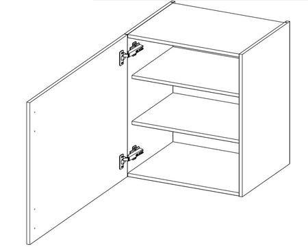 Zestaw mebli kuchennych Antri / Verdi 490 cm fronty szafek kuchennych wiszących wykończone ozdobnymi lamelami czarne metalowe uchwyty