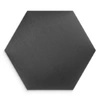 Panel tapicerowany Heksagon 40x35 cm grafitowy stylowy panel ścienny welurowa tkanina modna dekoracja każdego wnętrza