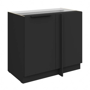 Szafka kuchenna narożna dostawiana Alatri Bl 105 ND 1F BB prawa fronty szafki kuchennej wykończone w technologii anti fingerprint