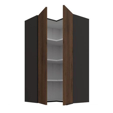 Szafka kuchenna narożna wisząca Brianza 60x60 GN-108 2F metalowy uchwyt krawędziowy szafka odporna na działanie wilgoci i uszkodzenia