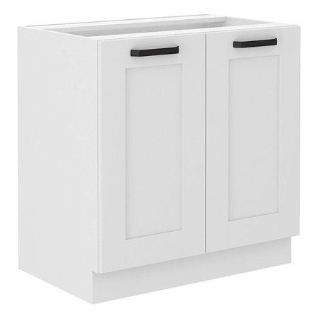 Szafka kuchenna stojąca z półką Livio 80 D 2F BB szafka odporna na parę wodną wysoką temperaturę oraz rozlaną ciecz