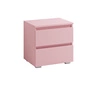 Szafka nocna z szufladami Simple pudrowy róż funkcjonalny mebel do pokoju dziecięcego prosta konstrukcja