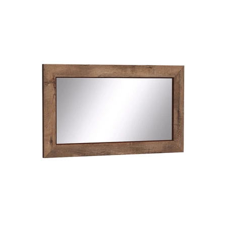 Lustro wiszące Tade 120x70 cm dąb lefkas prostokątne lustro w ramie idealny dodatek do przedpokoju sypialni lub garderoby
