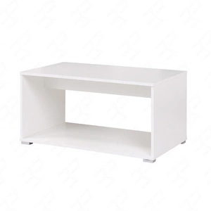 Stolik kawowy Simple biały funkcjonalny mebel do pokoju młodzieżowego salonu lub biura