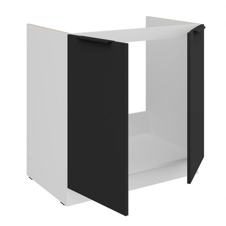 Zestaw mebli kuchennych narożny Alatri Wh 290x230 cm stylowe szafki kuchenne z frontami wykonanymi w technologii anti fingerprint