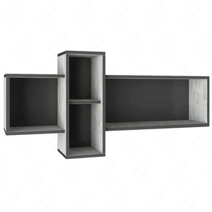 Półka Nano 110 cm grafit / enigma nowoczesny design mebla wysoka jakość obrzeża półki wykończone specjalną okleiną