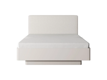 Zestaw mebli do sypialni Lante beżowy stylowe meble o nowoczesnym designie ryflowane fronty oryginalny zaoblony kształt brył