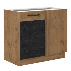 Szafka kuchenna narożna dostawiana Vanimo 105 ND 1F BB prawa szafka odporna na parę wodną wysoką temperaturę i rozlaną ciecz