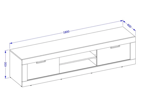 Zestaw mebli do salonu Tudor dąb samdal / czarny stylowe meble o ciekawym designie z drzwiami przesuwnymi meblościanka do salonu