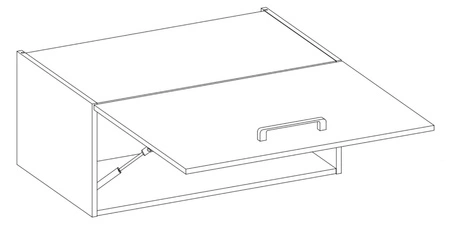 Szafka kuchenna wisząca Valico 80 GU-36 1F szafka kuchenna odporna na parę wodną wysoką temperaturę i rozlaną ciecz