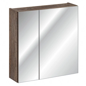 Szafka łazienkowa wisząca z lustrem Santa Fe 60 cm dąb vintage elegancka szafka doskonale uzupełniająca aranżację łazienki