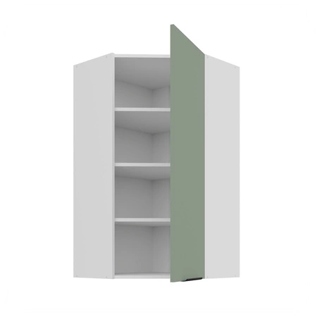 Szafka kuchenna narożna wisząca Treviso Wh 60x60 GN-108 1F odporna na uszkodzenia wykończenie frontów w technologii anti fingerprint