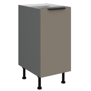 Szafka kuchenna stojąca z półką Fiuggi Ant 40 D 1F BB szafka odporna na uszkodzenia wykończenie frontów w technologii anti fingerprint