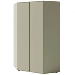 Szafa narożna Paguro eukaliptus / dąb baltic dune nowoczesny design wykończenie ABS szafa do pokoju młodzieżowego