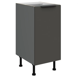 Szafka kuchenna stojąca z półką Aversa Ant 40 D 1F BB szafka odporna na uszkodzenia wykończenie frontów w technologii anti fingerprint