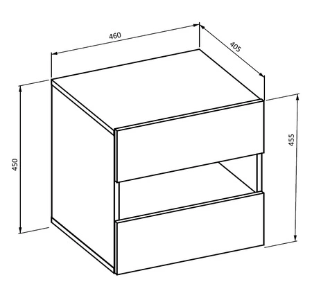 Zestaw mebli do sypialni Impressio dąb mauvella / ciemny beżowy eleganckie i uniwersalne meble do sypialni w nowoczesnym stylu pojemne szuflady