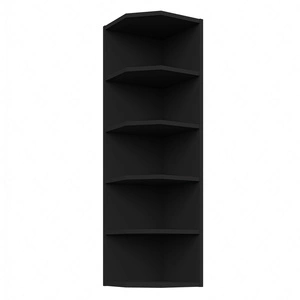 Szafka kuchenna wisząca zakończenie z półkami 30 G-108 ZAK czarna szafka odporna na parę wodną i wysoką temperaturę