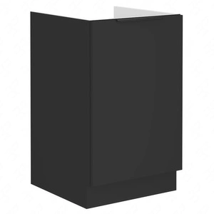 Szafka kuchenna pod zlewozmywak Black 50 ZL 1F BB metalowy uchwyt krawędziowy szafka odporna na działanie wilgoci i uszkodzenia