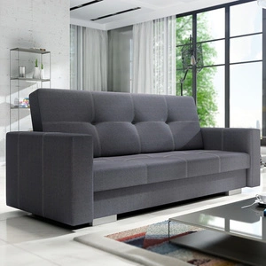 Kanapa rozkładana Allesio Bis grafitowa wygodna i komfortowa w użytkowaniu wersalka idealnie dopasuje się do każdego wnętrza