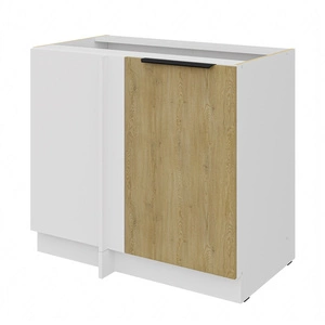 Szafka kuchenna narożna dostawiana Cremona 105 ND 1F BB lewa metalowy uchwyt krawędziowy odporność na działanie wilgoci i uszkodzenia