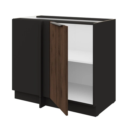 Szafka kuchenna narożna dostawiana Brianza 105 ND 1F BB lewa metalowy uchwyt krawędziowy szafka odporna na działanie wilgoci i uszkodzenia