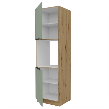 Słupek kuchenny Treviso Ar 60 DP-210 2F szafka do zabudowy piekarnika fronty wykonane w innowacyjnej technologii anti fingerprint