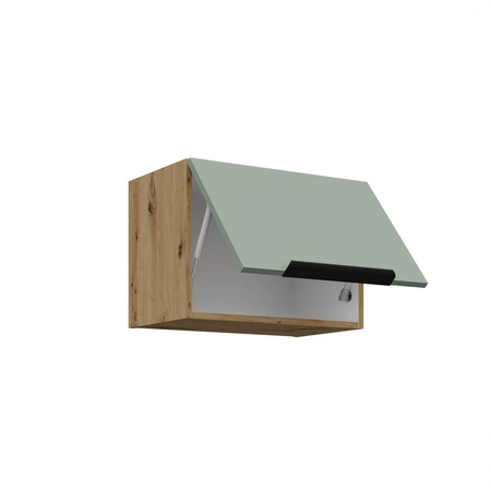 Zestaw mebli kuchennych Treviso Ar 255 cm stylowe szafki kuchenne z frontami wykonanymi w technologii anti fingerprint metalowe uchwyty