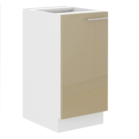 Zestaw mebli kuchennych Nalo 260 cm fronty wykończone w połysku niepowtarzalny styl szafek dopasuje się do wnętrza każdej kuchni