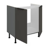 Szafka kuchenna pod zlewozmywak Aversa Ant 80 ZL 2F BB szafka odporna na uszkodzenia wykończenie frontów w technologii anti fingerprint