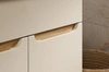 Szafka pod umywalkę Bali 80 cm beżowy / dąb wotan nowoczesna szafka do łazienki osadzona na stabilnych nogach oryginalny design