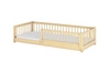 Łóżko drewniane Alova 90x190 cm sosnowe stabilna konstrukcja zapewnia bezpieczeństwo łóżko wykonane z litego drewna sosnowego