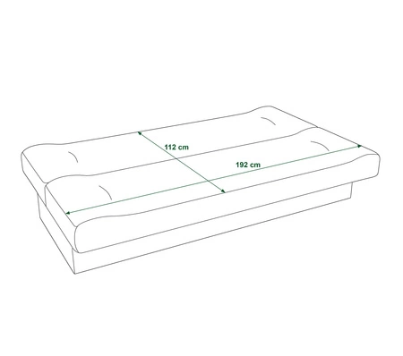 Kanapa rozkładana Segni szary popiel bardzo wygodna wersalka doskonała do każdego stylu wnętrza