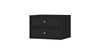 Szafka nocna wisząca Kioto IV czarny grafit z szufladami idealna szafka do sypialni o subtelnym wykończeniu metalowe złote uchwyty