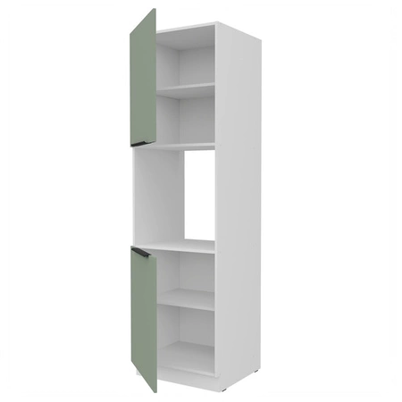 Słupek kuchenny Treviso Wh 60 DP-210 2F szafka do zabudowy piekarnika fronty wykonane w innowacyjnej technologii anti fingerprint