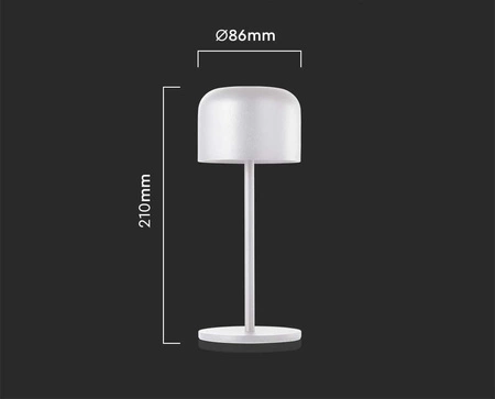 Lampka nocna Aris biała 1,5W 2700K-5700K subtelny design trwała lampka LED z wysokim poziomem ochrony metalowa konstrukcja