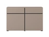 Komoda z szufladami Cross 119 cm ciemny beżowy nowoczesny design idealna komoda do salonu sypialni lub biura prosta forma