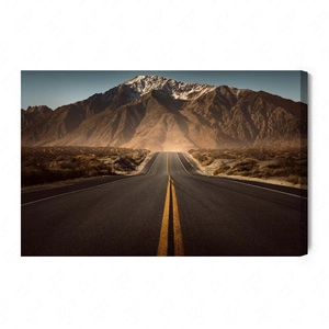 Obraz na płótnie droga w górach 100x70 cm ponadczasowa ozdoba każdego wnętrza obraz w wyrazistej kolorystyce wysoka jakość wykonania