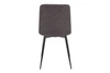 Krzesło tapicerowane Alan Brego ciemny szary nowoczesne oraz funkcjonalne krzesło do jadalni z metalowymi nogami