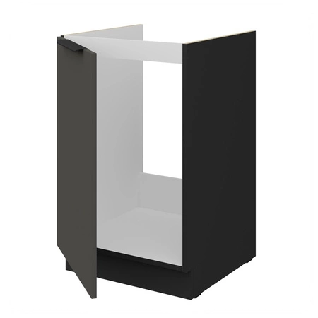 Zestaw mebli kuchennych Aversa Bl 390 cm stylowe szafki kuchenne z frontami wykonanymi w technologii anti fingerprint metalowe uchwyty