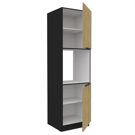 Słupek kuchenny Crotone 60 DP-210 2F szafka do zabudowy piekarnika metalowe uchwyty szafka odporna na działanie wilgoci i uszkodzenia