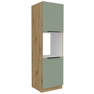 Słupek kuchenny Treviso Ar 60 DP-210 2F szafka do zabudowy piekarnika fronty wykonane w innowacyjnej technologii anti fingerprint